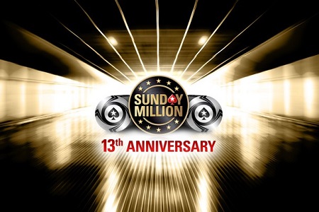 PokerStars comemora aniversario do Sunday Million com US$ 10 milhões garantidos