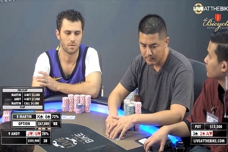 Jogador Usa Quatro Time Banks Após Overbet no River no Live At The Bike, Assista