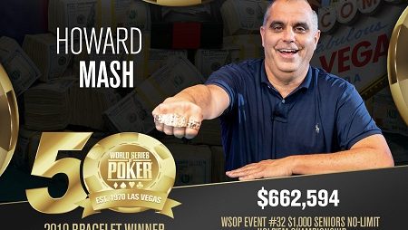 Howard Mash faturou US $ 662.594 ao vencer o Seniors da WSOP 2019