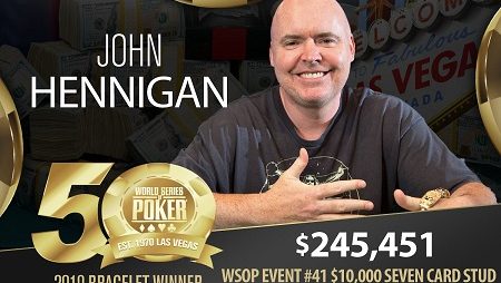 John Hennigan ganha seu sexto bracelete ao bater Daniel Negreanu no heads-up
