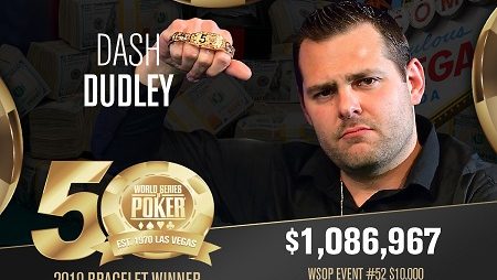 Dash Dudley é o campeões do evento #52 da WSOP