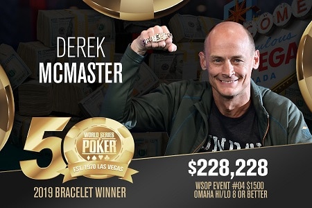 Derek McMaster vence o evento #4: $1,500 Omaha Hi-Lo WSOP