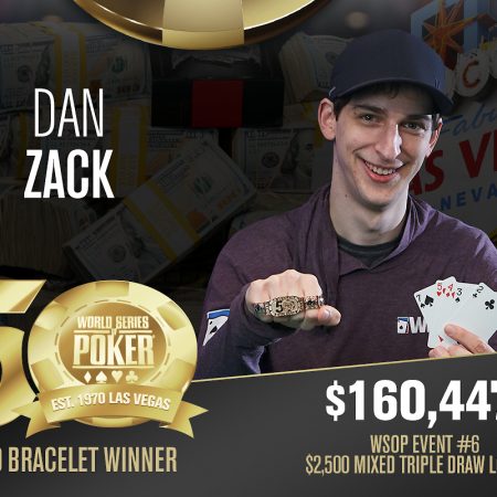 Dan Zack leva o bracelete no $2,500 Limit Mixed Triple Draw da WSOP