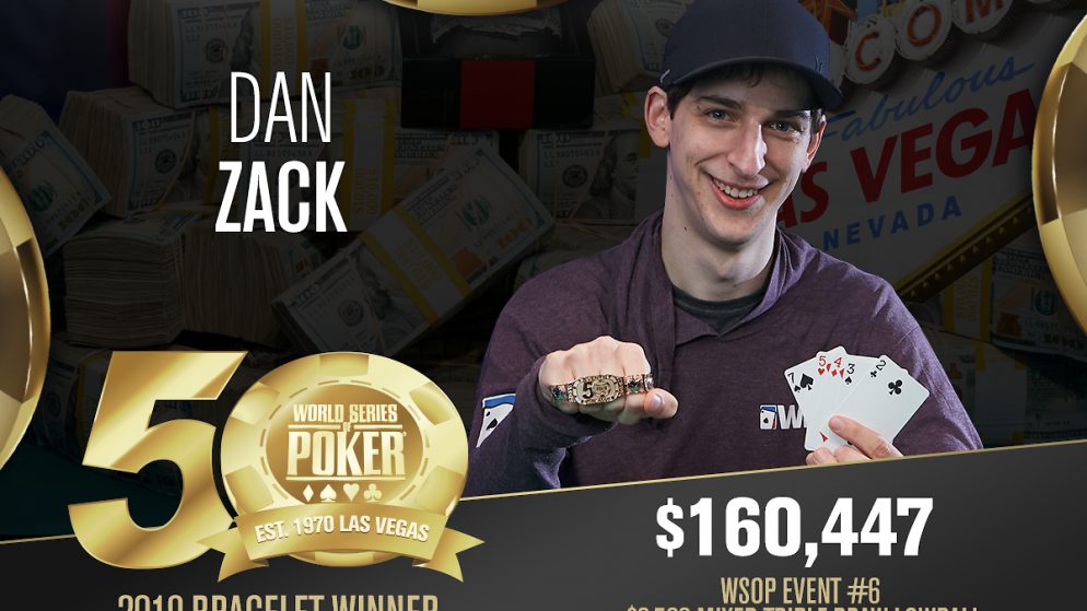 Dan Zack leva o bracelete no $2,500 Limit Mixed Triple Draw da WSOP