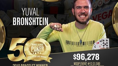 Yuval Bronshtein vence o Evento # 13 $1,500 No-Limit 2-7 Lowball Draw da WSOP