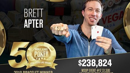 Brett Apter ficou com o título do Evento # 17: $ 1.500 No-Limit Hold’em Shootout