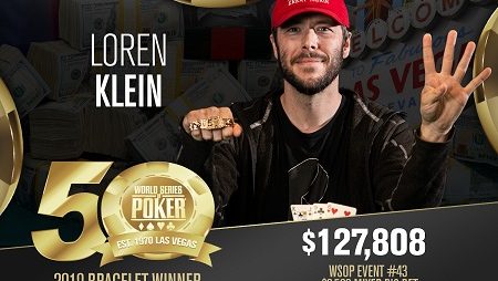 Loren Klein conquista seu quarto bracelete em quatro anos