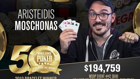 Aristeidis Moschonas vence evento No-Limit Hold’em/Pot-Limit Omaha da WSOP