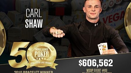 Carl Shaw ganha o último bracelete da WSOP 2019