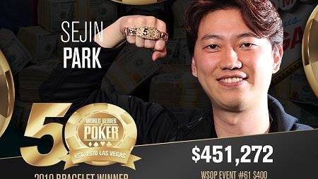 Sejin Park vence o Colossus da WSOP, Norson Saho fica em sexto
