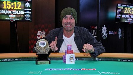 Argentino Marcelo Ruiz é campeão do High Roller da WSOP Brazil