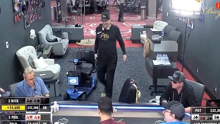 VÍDEO: Phil Hellmuth é blefado e tilta no Live At The Bike!