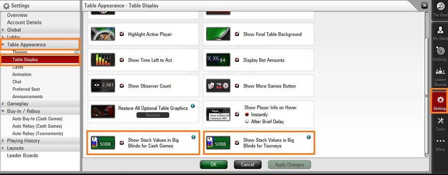 stacks big blind pokerstars