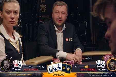 VÍDEO: Pote de €1 milhão marca primeiro episódio de cash game da Triton Super High Roller Series; Assista