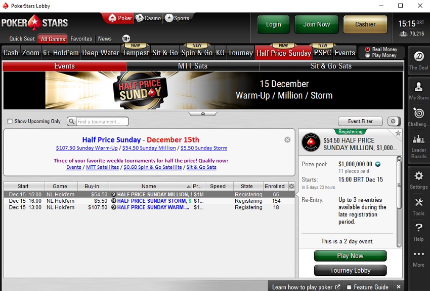 lobby sunday million desconto