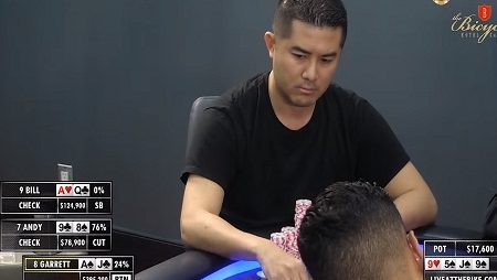 Andy Tsai aplica blefe corajoso em Garrett Adelstein no Live at The Bike!; Assista