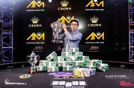 Jogador recreativo, Vincent Wan acerta big hit e leva o Main Event do Aussie Millions 2020