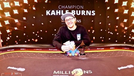 Kahle Burns bate Igor Kurganov e é campeão do Super High Roller do MILLIONS UK