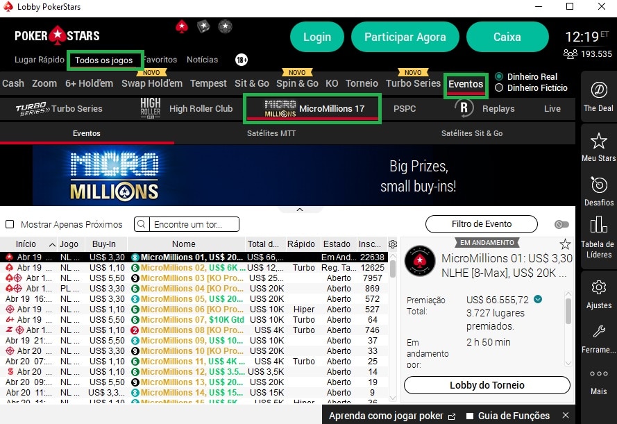 micromillions lobby