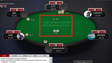 PokerStars introduz ante nas mesas zoom