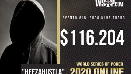 Terrell ‘heezahustla’ Cheatham foi o grande campeão do Evento #16: $500 No-Limit Hold’em Turbo