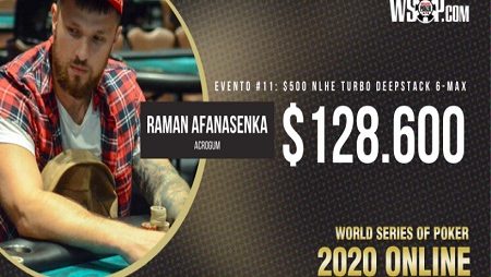 Raman Afanasenka impede o tricampeonato de Chance Kornuth ao vencer o evento #11 da WSOP Online