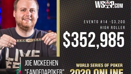 Campeão mundial Joe McKeehen conquista seu terceiro bracelete da WSOP
