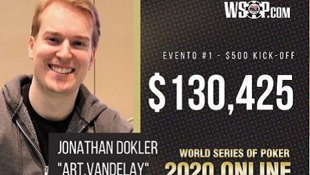 Jonathan Dokler conquista o bracelete do evento #1 da WSOP Online, Phil Hellmuth termina em 11º