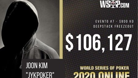 Joon “jykpoker” Kim vence o evento #7 da WSOP Online