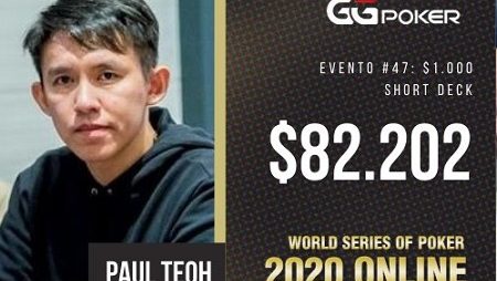 Paul Teoh é o grande campeão do Evento # 47 Short Deck Hold’em