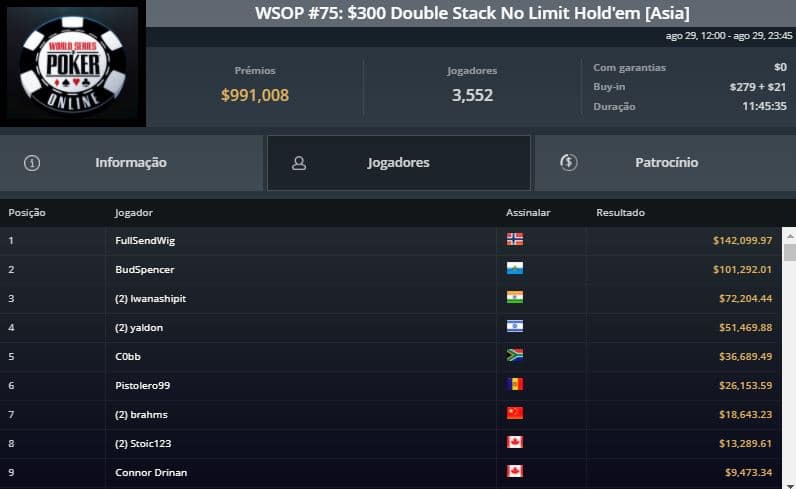 wsop online double stack