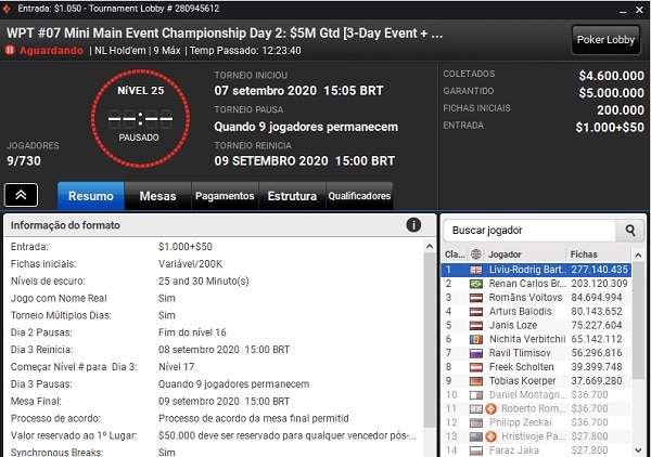 mini main event wpt