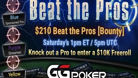 Promoção Beat The Pros do GGPoker dá prêmio exclusivo a quem elimina profissionais, saiba mais