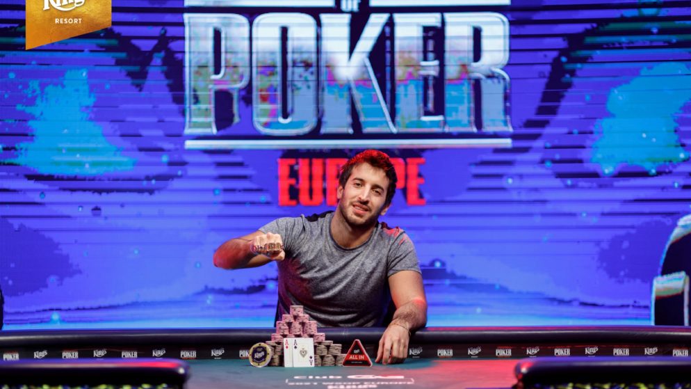 Antonello Ferraiuolo solta o primeiro grito de campeão na WSOP Europa 2021