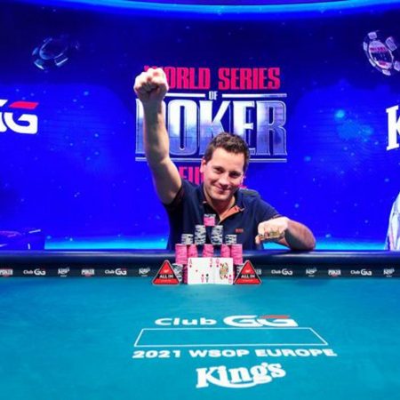 Bjorn Verbakel conquista bracelete da WSOP Europa e fatura dois prêmios, entenda
