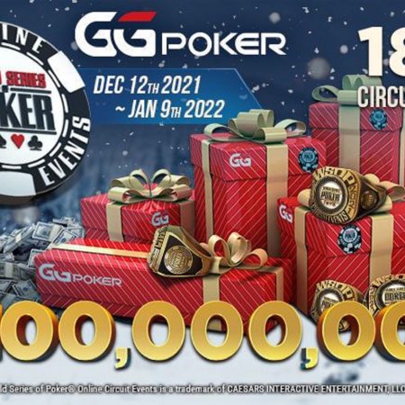 GGPoker anuncia a WSOP Winter Online Circuit com US$ 100 milhões garantidos e 18 anéis
