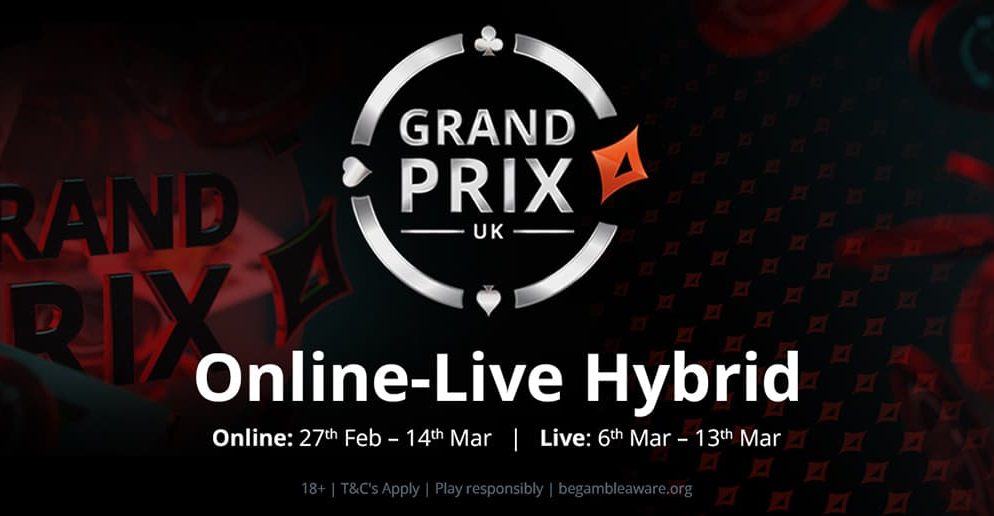 Grand Prix UK Online-Live Hybrid do partypoker tem US$ 625.000 garantidos