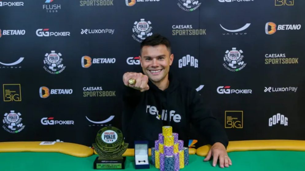 WSOP Brazil: Gustavo Mastelotto é campeão do SHR e Ricardo Duarte lidera Dia 1D do Main Event