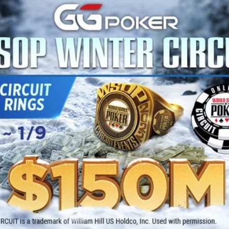 WSOP Winter Circuit no GGPoker distribui 18 anéis e mais de US$ 150 milhões em prêmios