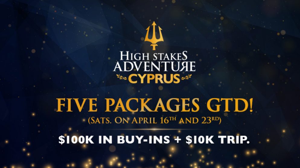 High Stakes Adventure Cyprus da PokerKing distribui pacotes de US$ 110K para a Triton