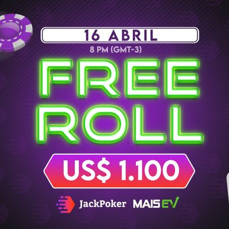 Participe do freeroll exclusivo MaisEV no JackPoker e concorra a US$ 1100 em prêmios