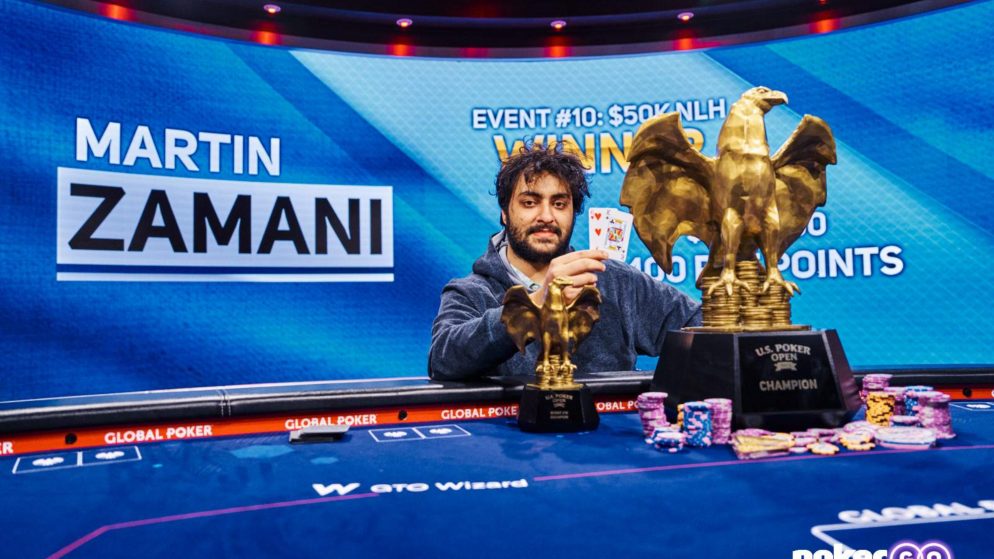 Martin Zamani manda FT para o rail, é campeão do US$ 50K e Jogador da Série do US Poker Open