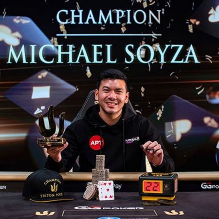 Michael Soyza embolsa US$ 1.735.000 com vitória no Triton Super High Roller Series