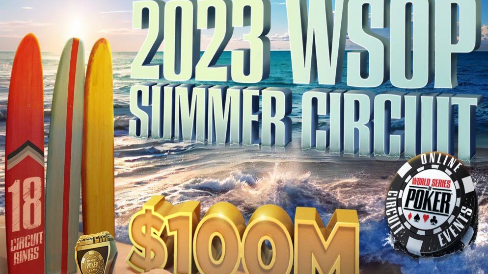 WSOP Summer Circuit na GGPoker tem US$ 100 milhões GTD e 18 anéis