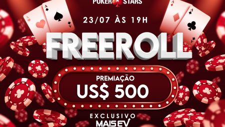Participe do novo freeroll de US$ 500  do MaisEV no PokerStars neste domingo