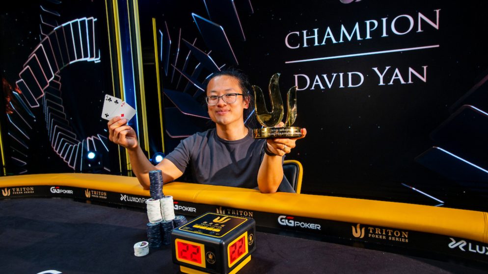 David Yan é campeão do US$ 200K da Triton Londres