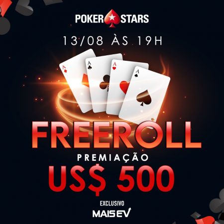 Veja como participar do novo freeroll de US$ 500 do MaisEV no PokerStars