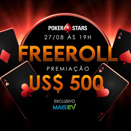 Domingo tem mais freeroll de US$ 500 exclusivo do MaisEV no PokerStars