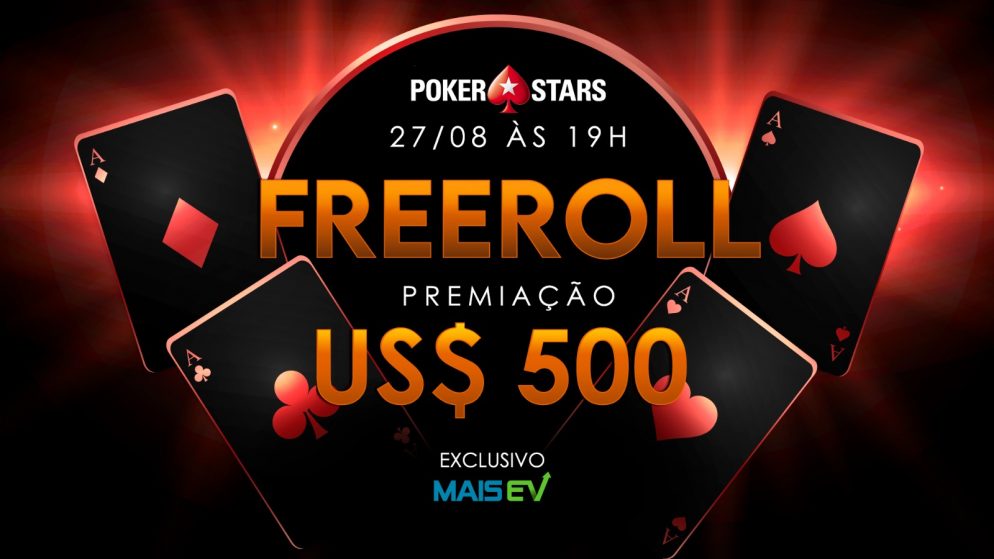Domingo tem mais freeroll de US$ 500 exclusivo do MaisEV no PokerStars