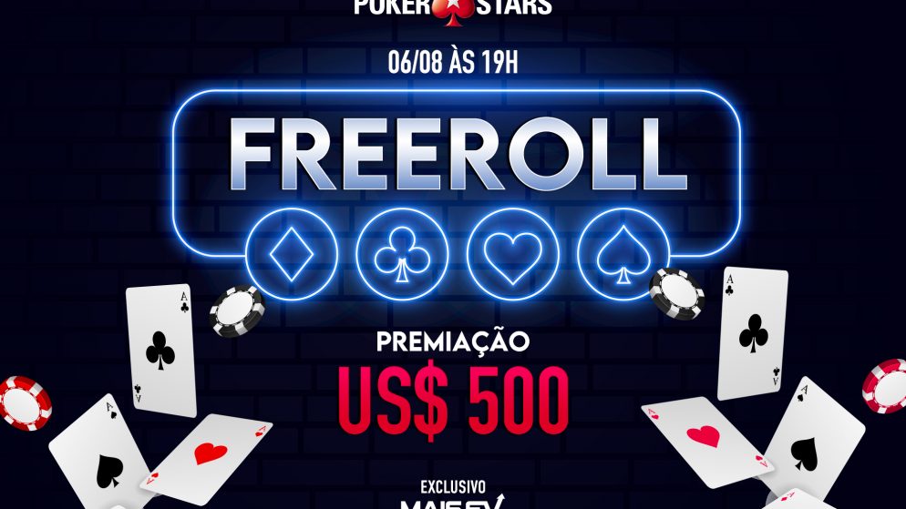 Domingo tem novo freeroll de US$ 500 exclusivo do MaisEV no PokerStars